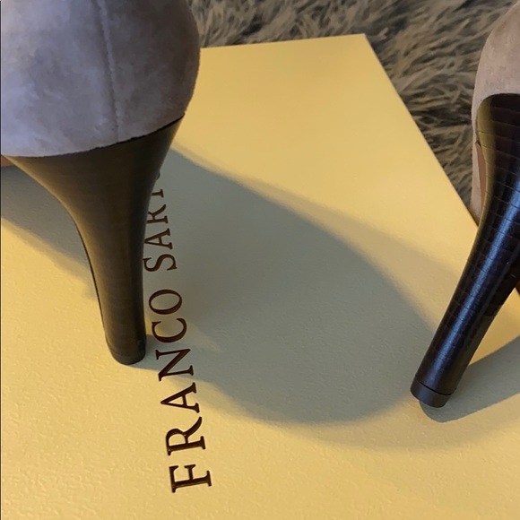 Franco Sarto Size 12 Tiff Booties in Putty Suede - Picture 3 of 6